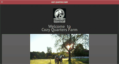Desktop Screenshot of cozyquartersfarm.com